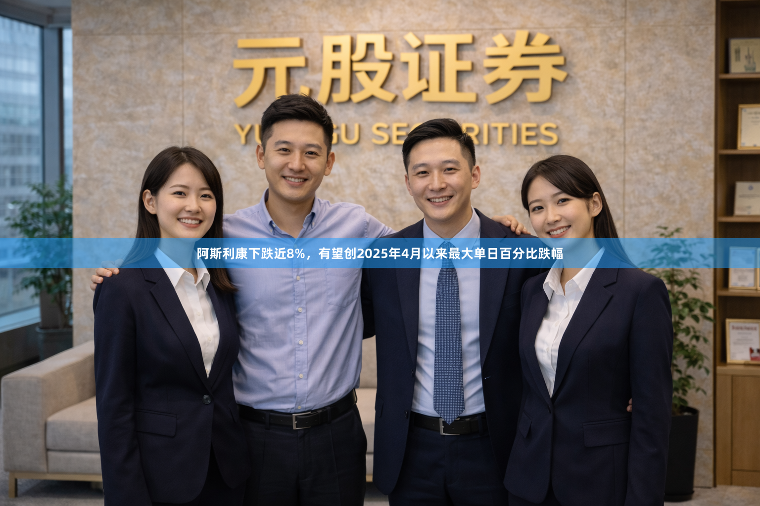 阿斯利康下跌近8%，有望创2025年4月以来最大单日百分比跌幅