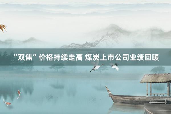 “双焦”价格持续走高 煤炭上市公司业绩回暖