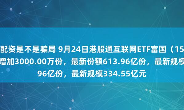 配资是不是骗局 9月24日港股通互联网ETF富国（159792）份额增加3000.00万份，最新份额613.96亿份，最新规模334.55亿元